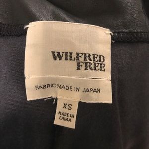 Black Wilfred Leather Leggings